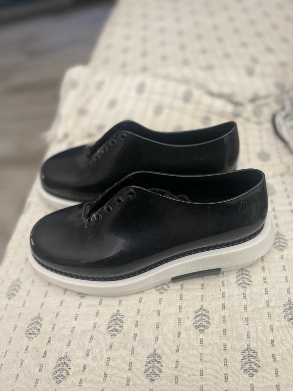 Melissa + Vitorino Campos Grunge PVC Lace Up Platform Oxford
